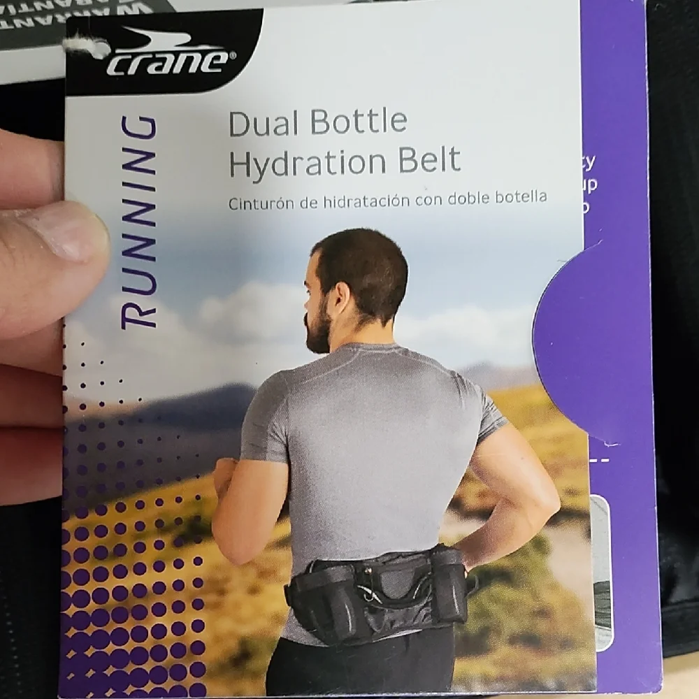 Black Dual Bottle Hydration Belt